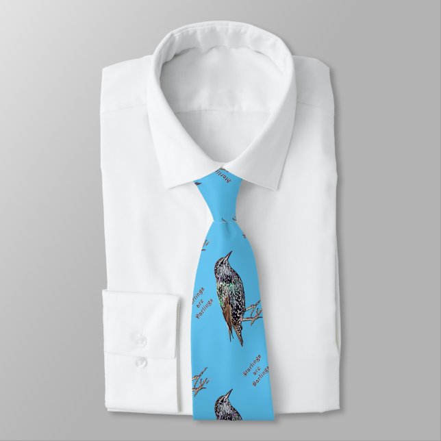Starlings Are Darlings Tie (Tied)