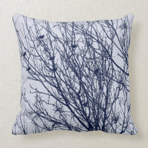 Starlings in a Tree Cushion