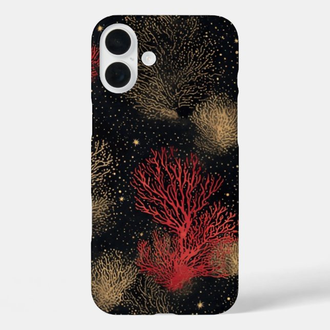 Starlit Desert Bushes - IPhone 16 Case (Back)