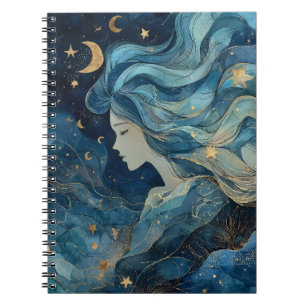Starlit Dream Goddess Notebook 