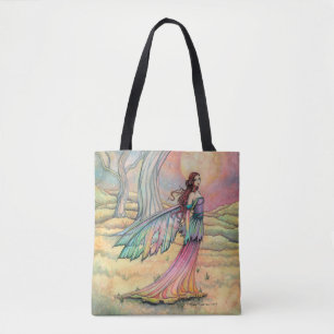 Starlit Dusk Fairy Fantasy Art by Molly Harrison Tote Bag