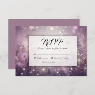 Starlit Enchantment in Bloom RSVP Card