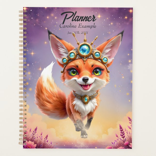 Starlit Fox of the Moonlit Meadows.  Planner (Front)