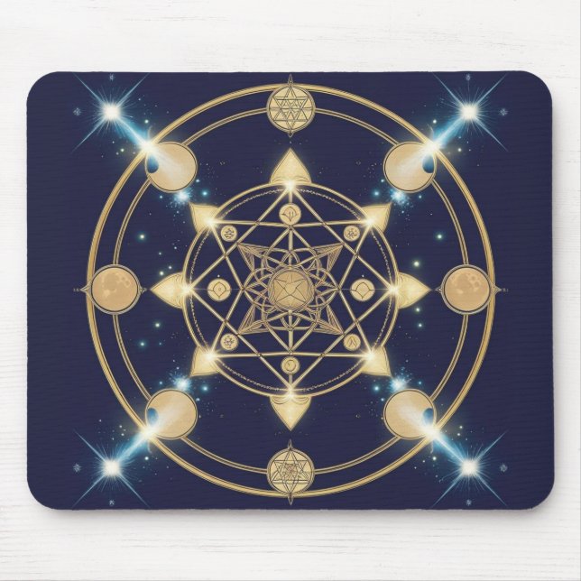 Starlit Geometry – The Code of Infinity Mouse Mat (Front)