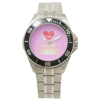 Starlit Hearts Fashion Red Heart Shine Watch