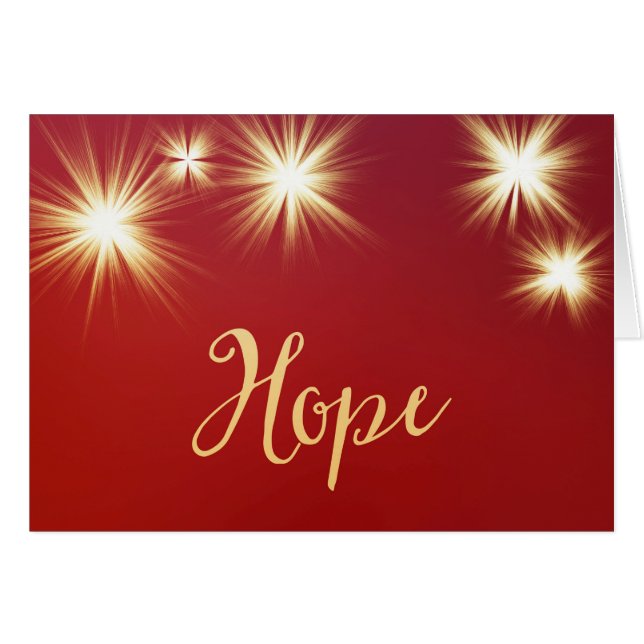 Starlit Hope Greeting Card (Front Horizontal)