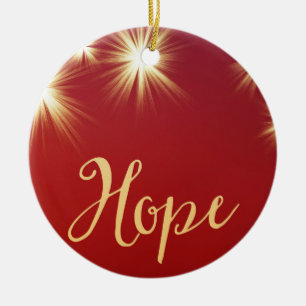 Starlit Hope with Name Holiday Ornament