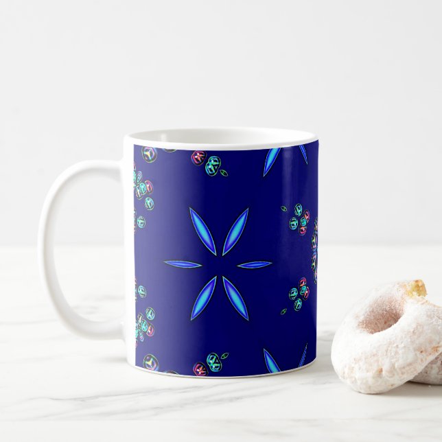 Starlit Kaleidoscope Coffee Mug (With Donut)