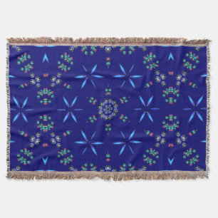 Starlit Kaleidoscope Throw Blanket