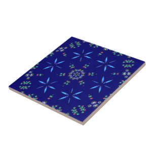 Starlit Kaleidoscope Tile