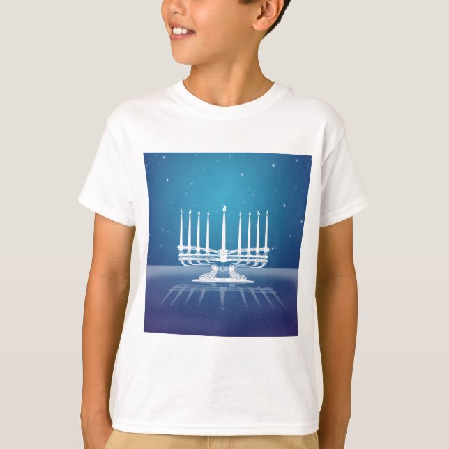 Starlit Menorah II T-Shirt (Front)
