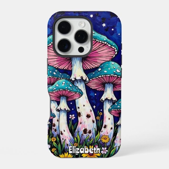 Starlit Mushroom Canopy iPhone Case (Back)