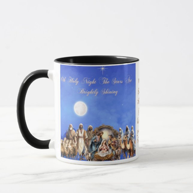 Starlit Nativity: Oh Holy Night- Mug (Left)