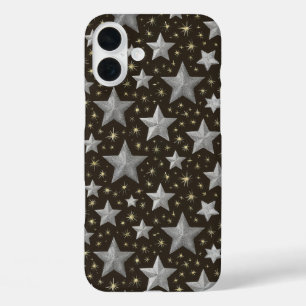 "Starlit Night Sparkle" iPhone 16 Plus Case