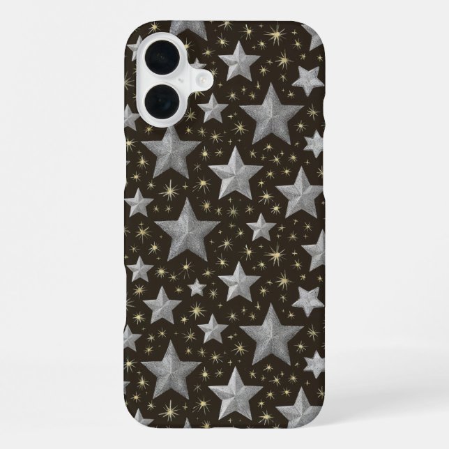"Starlit Night Sparkle" iPhone Case (Back)