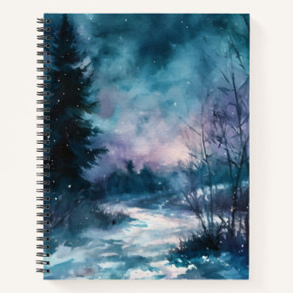 Starlit Path Through the Frost Notebook