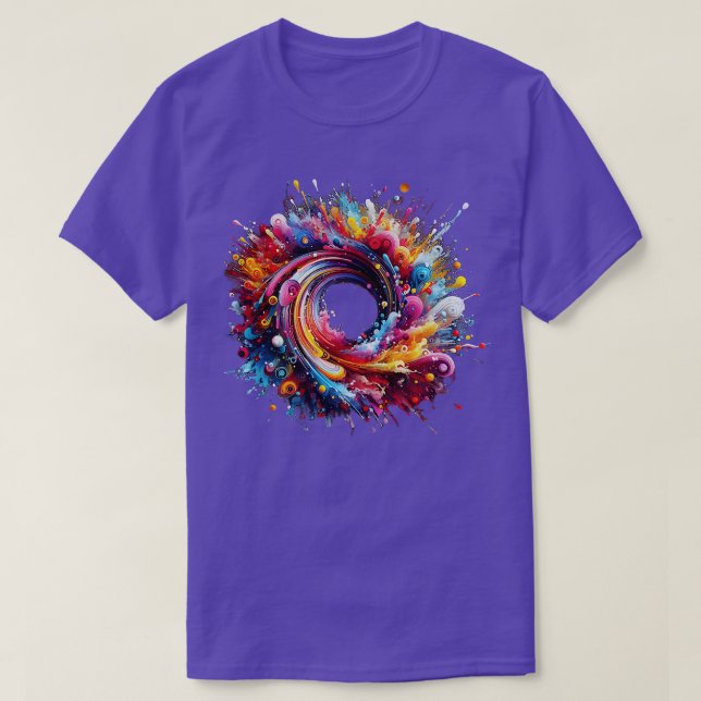 Starlit solar system sunspots Explore the wonders  T-Shirt (Design Front)