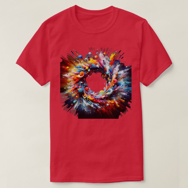 Starlit solar system sunspots T-Shirt (Design Front)