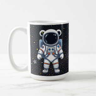 Starlit Teddy Astronaut Coffee Mug