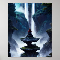 Starlit Waterfall Retreat