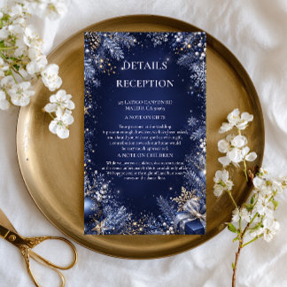 Starlit Winter Elegance Among Enclosure Card