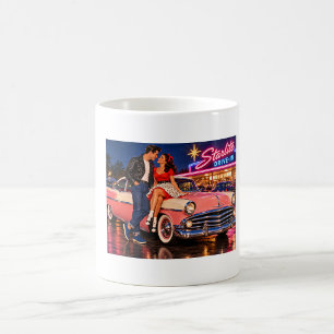 Starlite Drive-In 1950s Retro Romance Coffee Mug