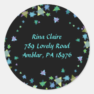 Starof David Jewish REPLY RETURN stickers lables