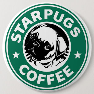 Starpugs Coffee 6 Cm Round Badge