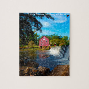 Starr's Mill Georgia. Jigsaw Puzzle