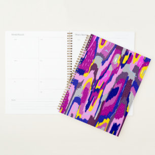 Starry Abstract in Purples and Blues Planner