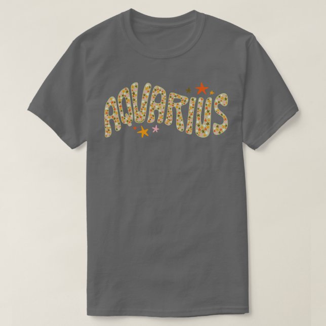 Starry Aquarius T-Shirt (Design Front)