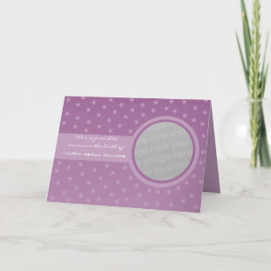 Starry Baby Announcement (Purple)