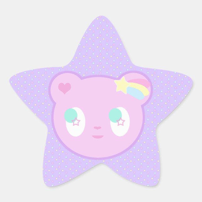 starry bear sticker (Front)