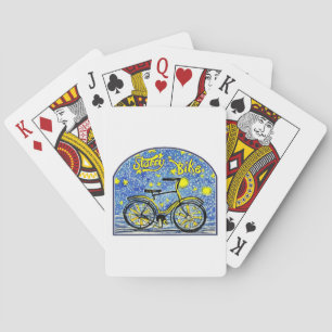 Starry Bike Playing Cards