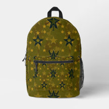 Starry Camouflage Print Cut Sew Bag