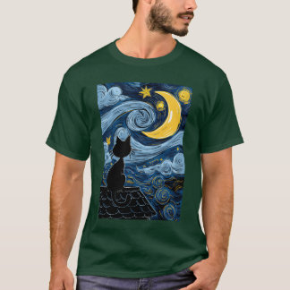 Starry Cat vintage T-Shirt