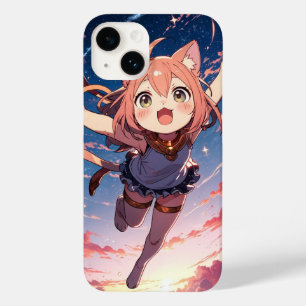 Starry Chibi Cat Case-Mate iPhone 14 Case