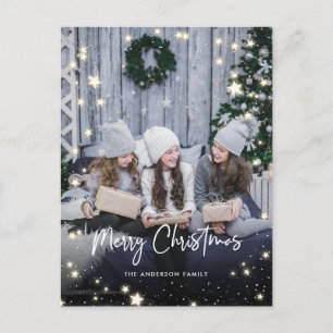 Starry Christmas Photo Postcards