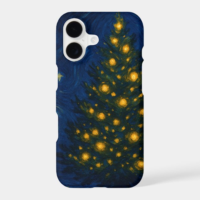 Starry Christmas Tree | Post-Impressionist iPhone (Back)