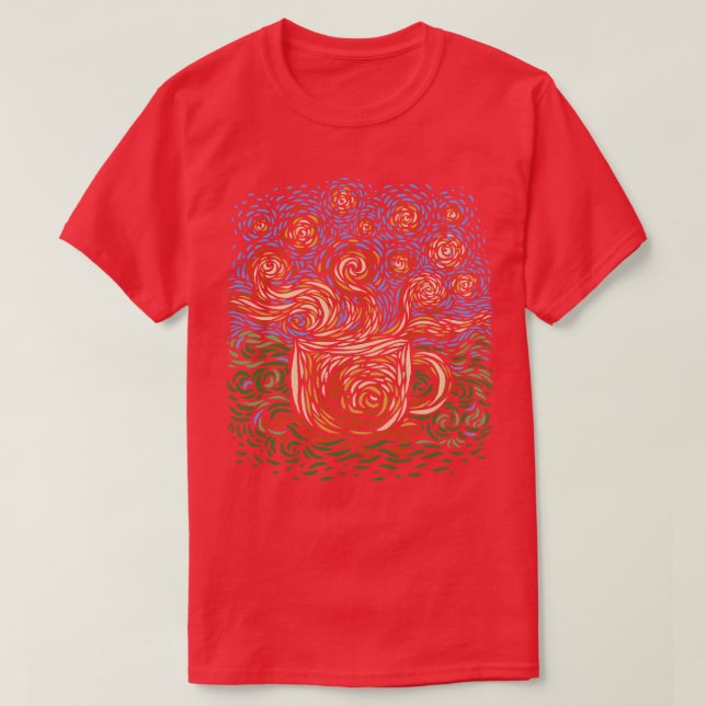 Starry Coffee T-Shirt (Design Front)
