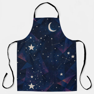 Starry Constellation Sky – Celestial Night Pattern Apron