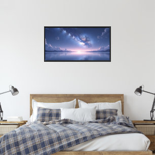 Starry Cosmic Night Wall Art – Celestial Sky
