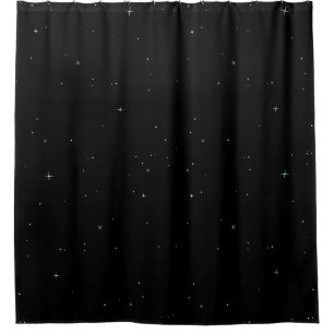 Starry Dark Night Sky Shower Curtain
