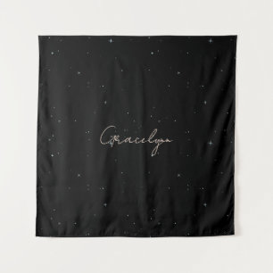 Starry Dark Night Sky Tapestry