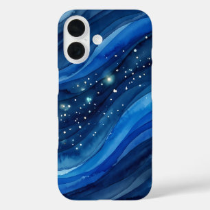Starry Deep Sea Watercolor iPhone 16 Case