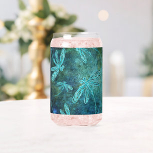 Starry Dragonfly Night Can Glass