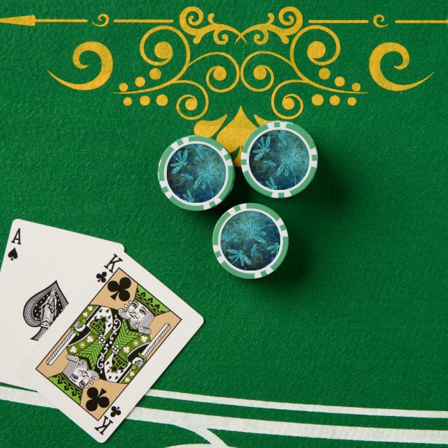 Starry Dragonfly Night Poker Chips (Poker Table (Stack))