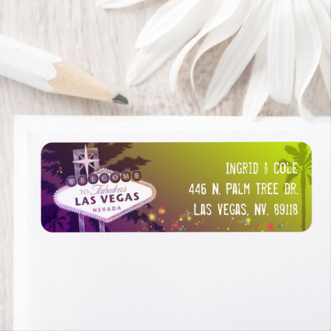 Starry Evening Las Vegas Wedding Address (Insitu)