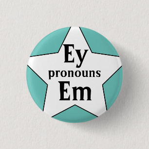 Starry Ey Em Pronouns 3 Cm Round Badge