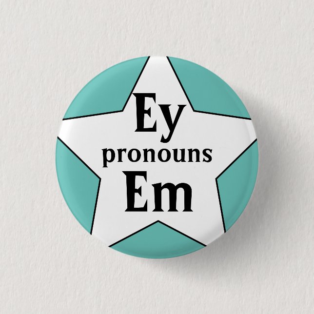 Starry Ey Em Pronouns 3 Cm Round Badge (Front)